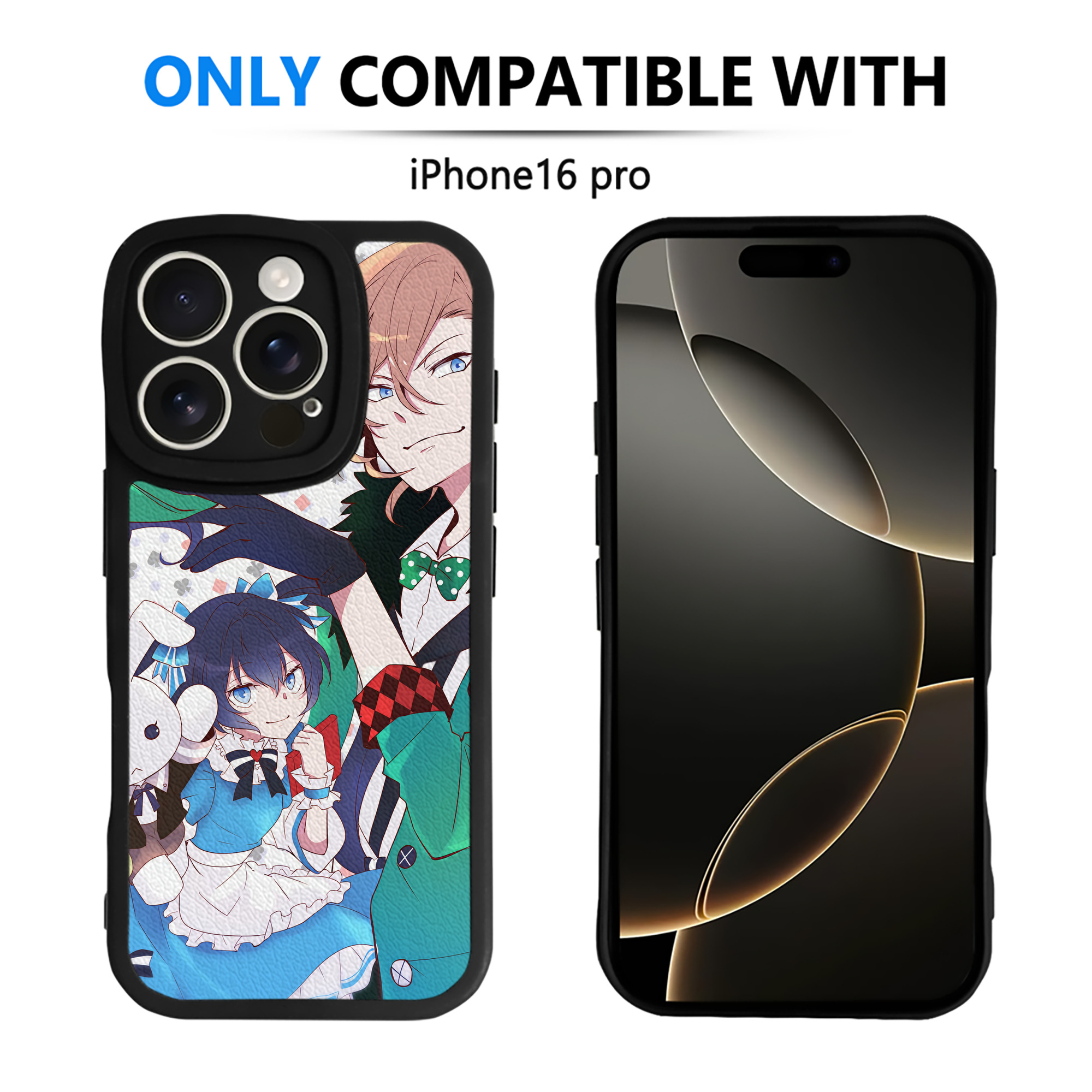 （画像用） 文豪ストレイドッグス Bungo Stray Dogs 【iPhone 16シリーズ対応】シリコンスマホケース（レザー調） 材質：シリコン
